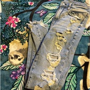 AE next level stretch skinny jeans Size 8 Short